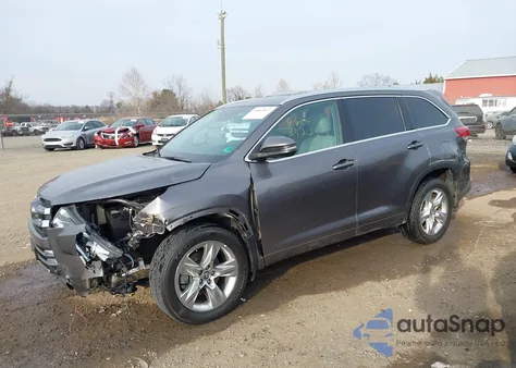 2019 Toyota Highlander Limited from USA, damaged, VIN 5TDDZRFH1KS736146
